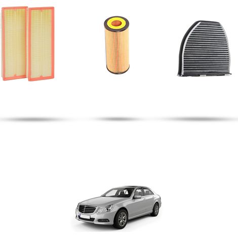 Kit tagliando 3 filtri compatibile con Mercedes Classe E (w212) 350 cgi 215kw dal 2009 (1/5)