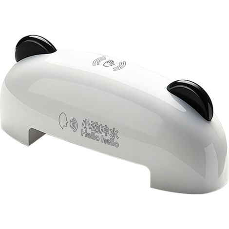Chasse WC à commande vocale avec support, blanc, 150 x 50 x 56 mm (1/5)