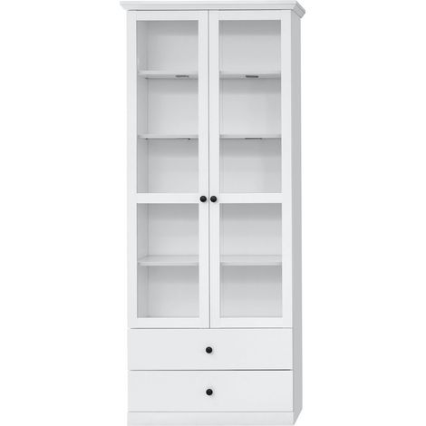 BRANDONSBAXTER - Meuble salon/séjour mélaminé. Meuble vitrine. L - H - P : 81 - 196 - 41 cm (1/5)