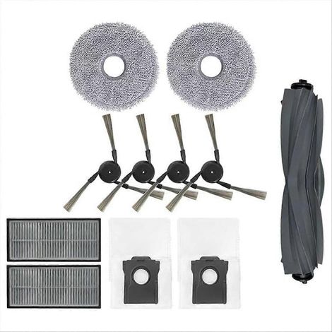 Lot de 40 Brosses Latérales + Filtres HEPA + Serpillères + Sacs à Poussière pour Robot Aspirateur, Accessoires de Remplacement, Kit Complet, Compatible avec Nettoyage Automatique, Idéal pour Sols Durs (1/5)