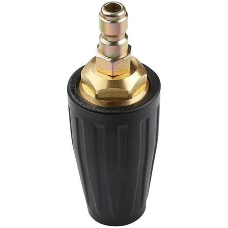 Ugello rotante Turbo, ugello di spruzzo Turbo per idropulitrice ad alta pressione 1/4 3000PSI con attacco rapido, ugello di pulizia a getto (1/5)