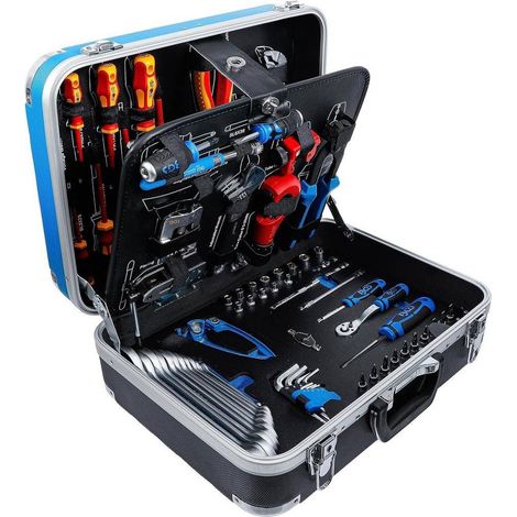 Caisse à Outils pour Refroidissement et Climatisation - 86 pcs - Kit Complet et Organisé,  - D-Work