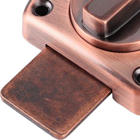 Cerrojo corredero de aleación de zinc para puerta – Juego L, bronce rojo, cerradura de cerrojo, tirador de armario (1/5)