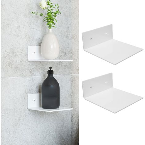 Mini Shelf Wall Storage Wall Shelf decorative Shelf acrylic wall mount adhesive multi-use shelf floating shelf for display bedroom bathroom (1/5)