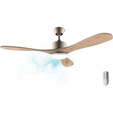 Ventilateur de plafond EnergySilence Aero 5290 Golden de 35 W et 52” avec un moteur DC et une lampe LED (1/5)