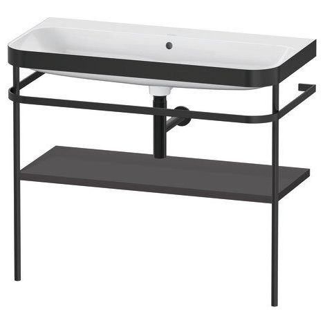 DURAVIT HP4738N8080 Mitigeur métallique avec siphon Happy D.2 Plus, fixation au sol