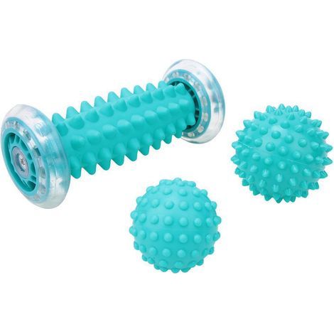 Massagebälle, Massageräder, Fußmassageräder und 2 Reflexbälle für Plantarfasziitis, Halswirbelsäule, Rücken, Hüfte, Schultern und Arme (1/5)