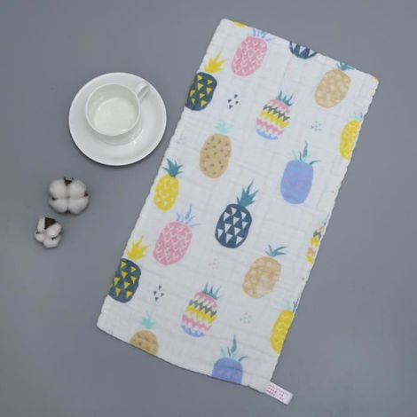 1 Serviette Enfant, 100% Coton, 25x50 cm, Sans Agent Fluorescent, Usage Quotidien (1/4)