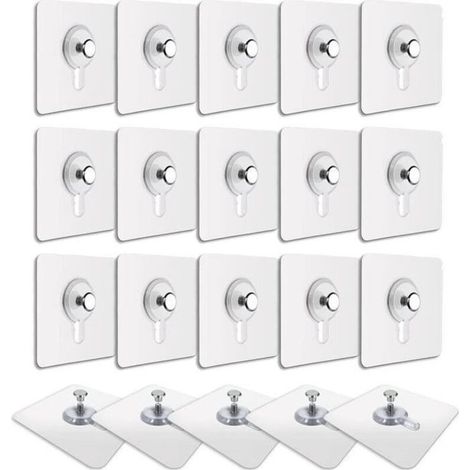Crochets,Crochets pour tableaux muraux (20 PCS) pour accrocher des tableaux, des cadres photo, des miroirs et bien plus encore. (1/4)