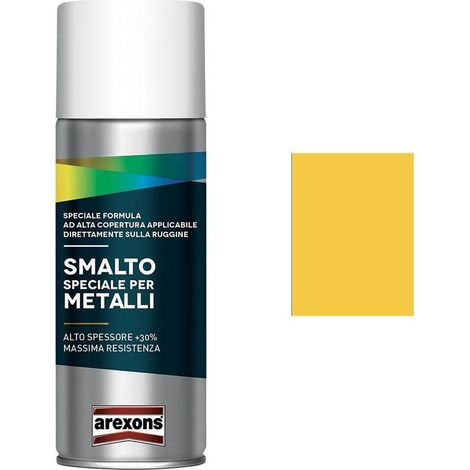SMALTO SPRAY SPECIALE METALLI ml. 400 - giallo traffico brillante