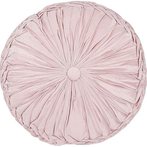 Throw Cushion UDALA 40 x 40 cm Pink Solid