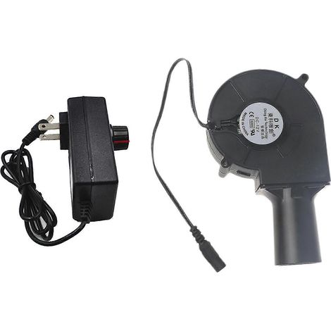 Ventilateur de barbecue 12 V avec adaptateur de variateur de vitesse CA 100-240 V (1/5)