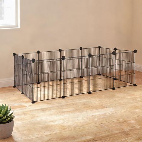 Cage pour rongeur preto en fio de Aço e Plástico ABS (1/5)