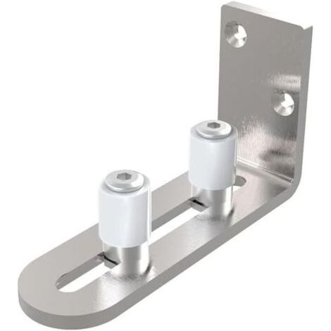 (1 pièce)Guide de sol réglable pour porte coulissante en acier inoxydable Envoyer les outils d'installation (1/4)