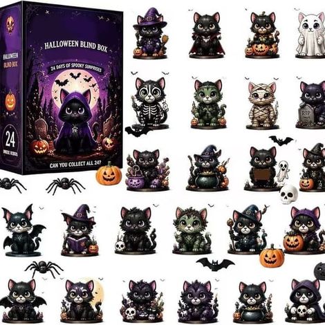 Calendrier de l'Avent Fantômes d'Halloween, Décorations d'Halloween - Idéal pour les enfants, les adolescents et les adultes - Fantôme 15 (1/5)