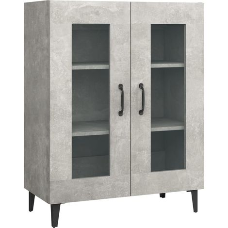 Credenza buffet cassettiera mobile contenitore organizer cucina soggiorno soggiorno 69,5 x 34 x 90 cm derivati del legno grigio 020032057