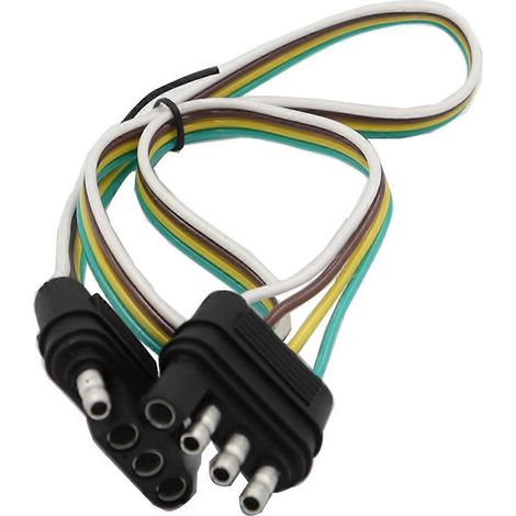 Cable de alimentación para luces traseras de coche, arnés de remolque americano de 4 pines, adaptador SAE de 4 orificios, cable de remolque, conector adaptador de luz de remolque()
