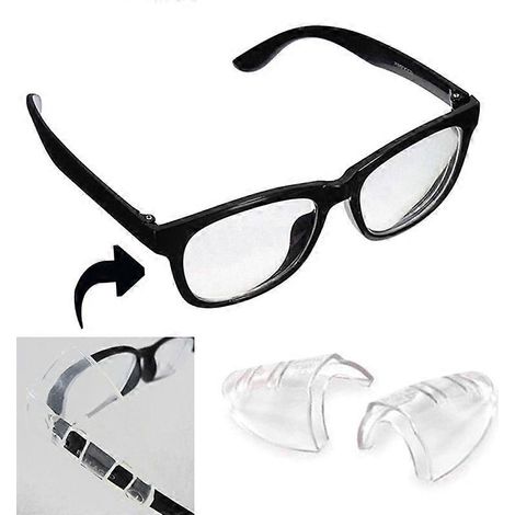 Ailettes de protection en TPU pour lunettes, coupe-vent et anti-éclaboussures, protection latérale ( ) (1/5)
