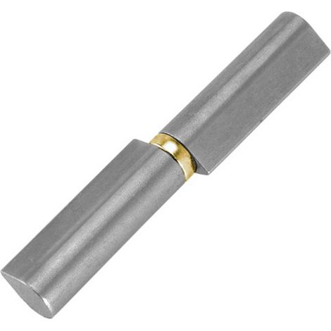 Metalideal Paumelle à souder avec bague laiton - Hauteur 60 mm