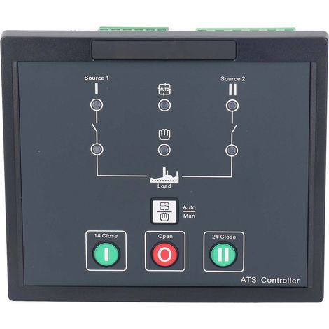 Generatorsteuerung IP65 LCD-Display mit Hintergrundbeleuchtung, automatische Umschaltung zwischen zwei Stromversorgungsarten, Generator-Bedienfeld AC170–277 V (1/5)
