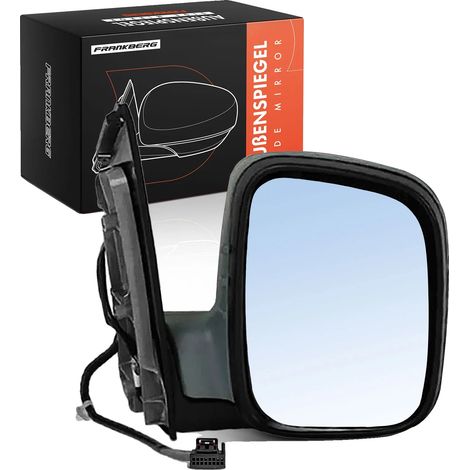 Espejo retrovisor exterior, ajuste eléctrico, diseño convexo, compatible con instalación en el lado derecho, 5 contactos de conexión, compatible con modelos 2004-2015. (1/5)