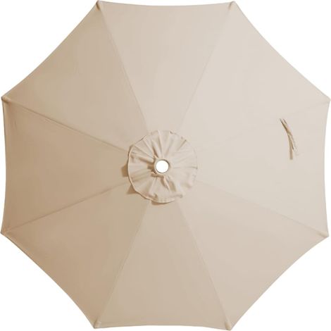 Toile de rechange pour parasol de table - Convient aux parasols à 8 baleines - Toile de rechange pour parasol de jardin - Abricot (1/3)