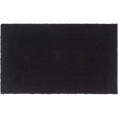 Fußmatte Schwarz 90x150 cm Kokosfaser Getuftet