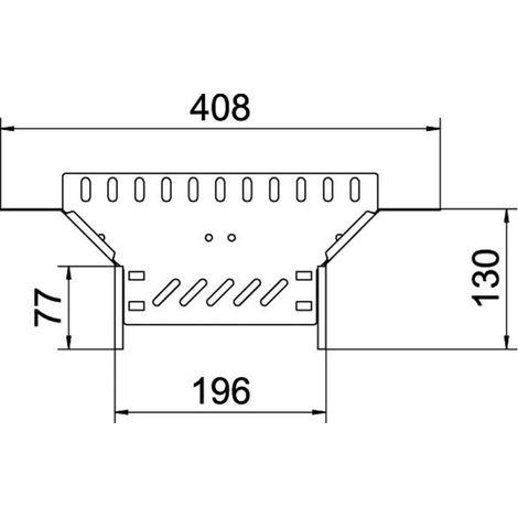 OBO Bettermann Anbau-Abzweigstück Kabelrinne 60 x 200 RAA 620 FT
