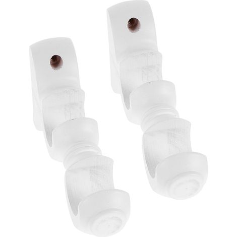Support Mural Double pour Tringles à Rideaux en Bois, Lot de 2 Pièces, Installation Murale Robuste Stabilité Renforcée pour Chambres et Salons (1/5)