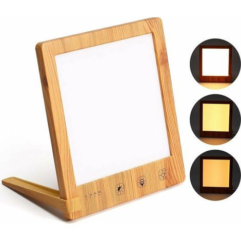 Lampe de luminothérapie 10000 Lux SAD Lampe LED de lumière du pour le traitement efficace des troubles affectifs saisonniers avec fonction minuterie Contrôle tactile convient à la maison/bureau 160mm1 (1/5)
