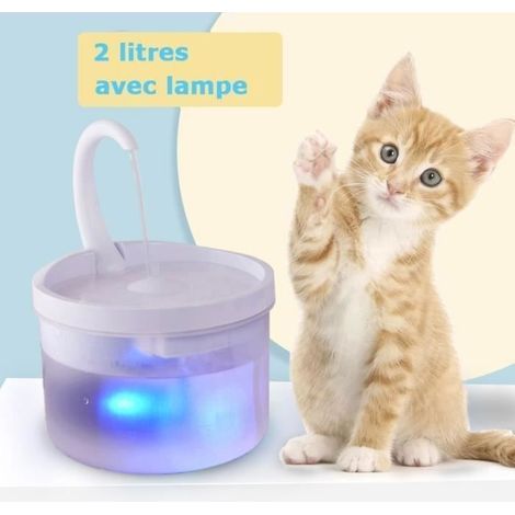(Weiß) 2-Liter-Trinkbrunnen für Katzen und Hunde, geräuschloser Wasserspender für Katzen, Trinkbrunnen für Hunde, Trinkbrunnen für Katzen (1/3)