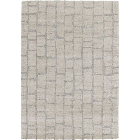 BOBOCHIC - Tapis poil court IKEDA motif abstrait 160x230 Gris foncé (1/5)