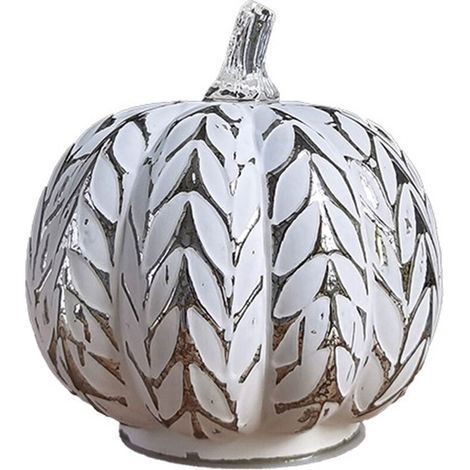 Taicans Lampe citrouille LED en verre avec minuterie pour décorations de citrouilles d'Halloween, d'automne et de Thanksgiving
