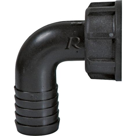 RACCORDO IN PLASTICA CURVO Ø1"/ 25mm PER TUBI IRRIGAZIONE GIARDINO RIBIMEX