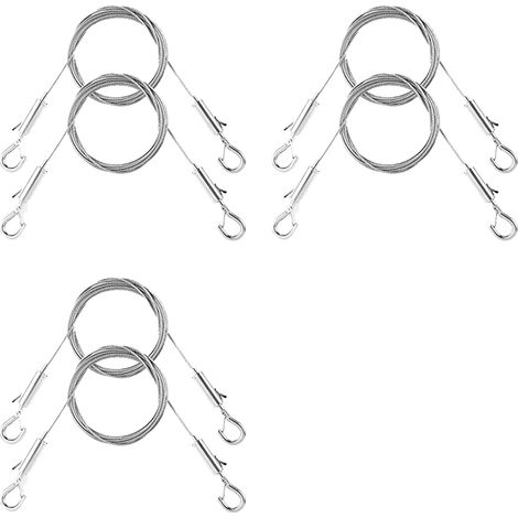 Kit de 6 câbles suspension réglables pour tableaux - Matériel (1/5)