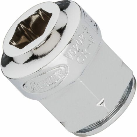 VIGOR Douille plate extra-plate V6202-9 ∙ Carré creux 10 mm (3/8 pouce) ∙ 9 (1/5)