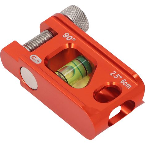 Mini niveau à bulle magnétique compact et précis de 6,35 cm (2,5 pouces) en aluminium massif moulé, idéal pour les travaux de plomberie et d'électricité. (1/5)