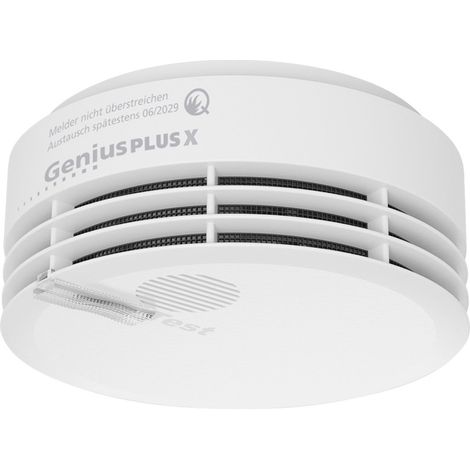 Hekatron Genius Plus X 2020 Funk-Rauchwarnmelder inkl. 10 Jahres-Batterie, auf Funk umrüstbar batte (1/9)