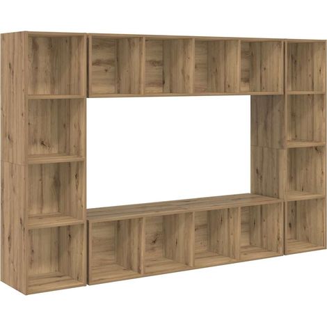 Maison Exclusive - TV-Schrankset 4 pcs Braun 37 x 37 x 142,5 cm H