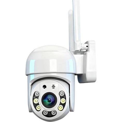 HD WiFi IP Camera PTZ Outdoor Waterproof Home Security Protection Full Color Night Vision Surveillance Camera(Cam No SD Card) (1/5)