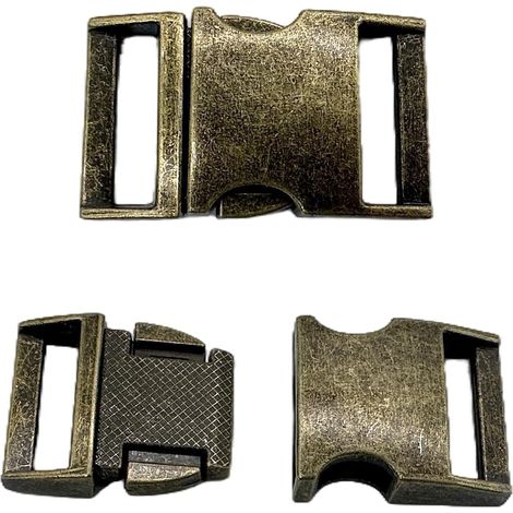Lot de 2 boucles enfichables en métal pour la réparation de sacs à dos, colliers pour animaux de compagnie (1/5)