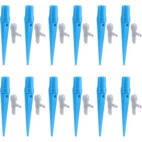12PCS Pointes d'arrosage automatiques pour plantes Système d'irrigation goutte à goutte auto-arrosant (1/5)