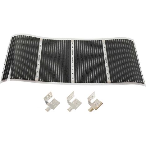 Tapis chauffant électrique pour sol, silencieux et à chauffage uniforme, 220 V, 100 cm de long