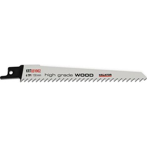 Hoja de sierra de sable para madera HCS 150 mm - 2 piezas KREATOR