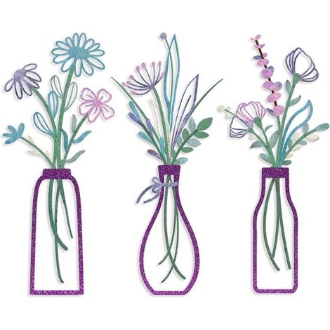 Decoración de pared metálica de tres piezas con motivo floral, Estilo rústico de granja, baño, dormitorio, comedor, Estilo 3 (1/5)
