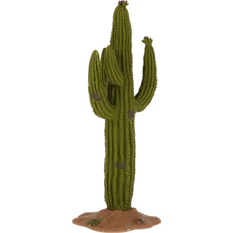 Ornement de Plante Cactus en Résine Vert Portable Design Mini pour Décoration de Mini House et Sand Table, Plante Verte Ornant Éclatante (1/5)