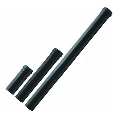 Save tubo per stufa pellet acciaio nero 80 mm 8 cm lunghezza 50 cm