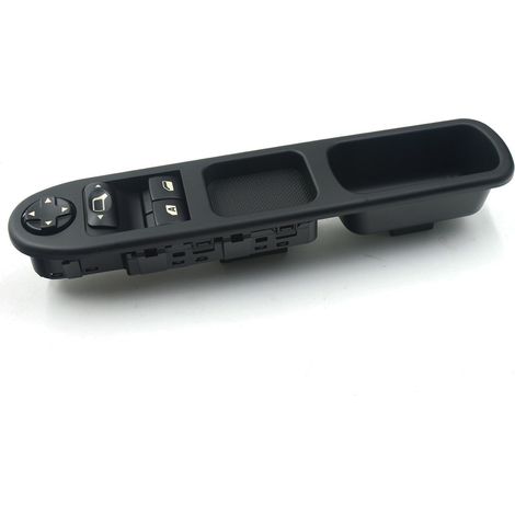Commutateur de lève-vitre Commutateur de lève-vitre électrique - Pour Peugeot 207 Citroen C3 Picasso, Noir, 1pc (1/4)