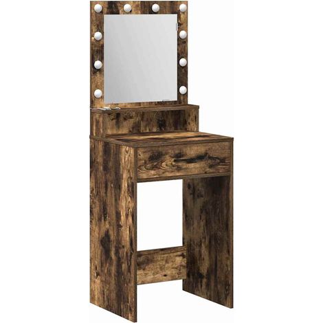 Maison Exclusive - Schminktisch Geräucherte Eiche 50 x 41 x 135 c