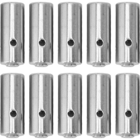 Treillis métallique pour plantes grimpantes d'extérieur, fixations en acier inoxydable, kit de treillis mural végétal, système de câbles à pinces croisées, 10 fixations en acier inoxydable